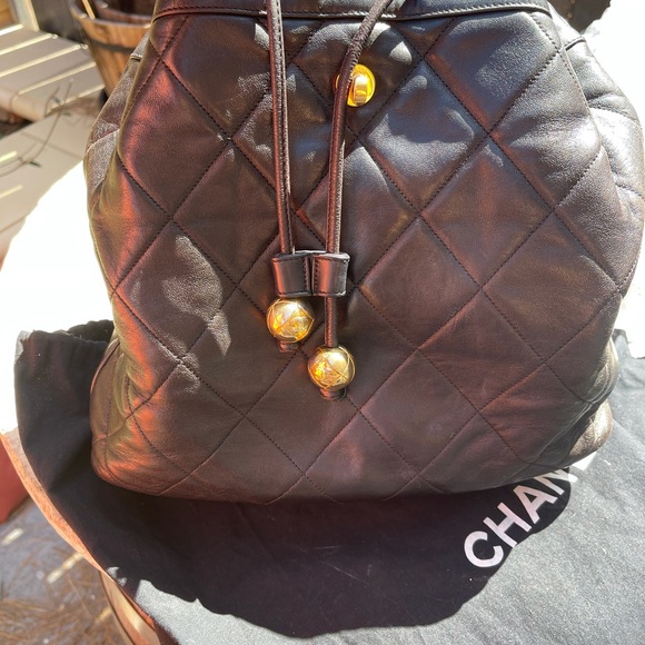 Vintage Chanel Backpack w/Lambskin Leather - Picture 11 of 16